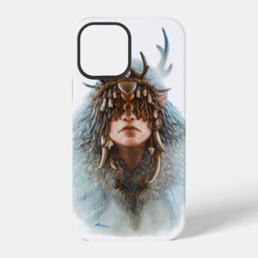 小妖精や小人シャーマン iPhoneケース (裏面)