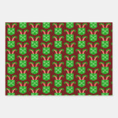 小妖精や小人シューズインポケットトリオ ラッピングペーパーシート (正面2)