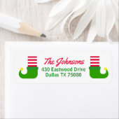 小妖精や小人シューズクリスマス ラベル (インサイチュ)