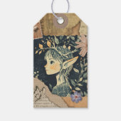 小妖精や小人スクラップブック積層ヴィンテージエフェメラギフトラベル ギフトタグ (正面)