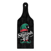 小妖精や小人スタイリッシュグループ一致ファミリークリスマス カッティングボード (正面)