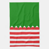 小妖精や小人スタイルクリスマス キッチンタオル (縦)