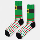 小妖精や小人ストライプの ソックス (左)