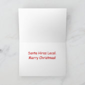 小妖精や小人ストレージ#1クリスマスカード シーズンカード (内部)