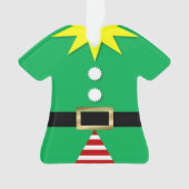 小妖精や小人スーツパーソナライズされたオーナメント オーナメント (正面)