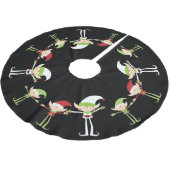 小妖精や小人デザイン – クリスマスツリースカート (アングル)