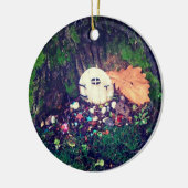 小妖精や小人ドア（ツリー） セラミックオーナメント (左)