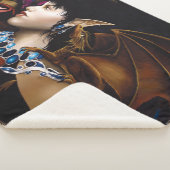 小妖精や小人ドラゴンバタフライファンタジー シェルパブランケット (3/4)