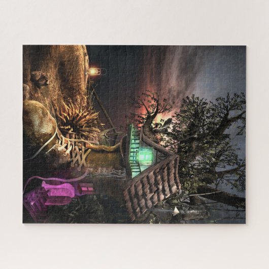 小妖精や小人ハウス ジグソーパズル (横)