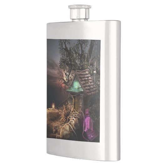 小妖精や小人ハウス フラスク (左)