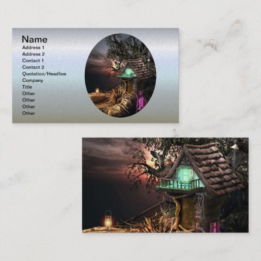 小妖精や小人ハウス 名刺 (正面/裏面)