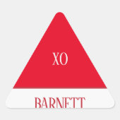 小妖精や小人ハット封筒用シール 三角形シール (正面)