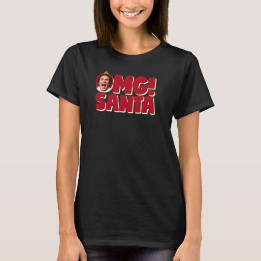 小妖精や小人バディOMGサンタ Tシャツ (正面)