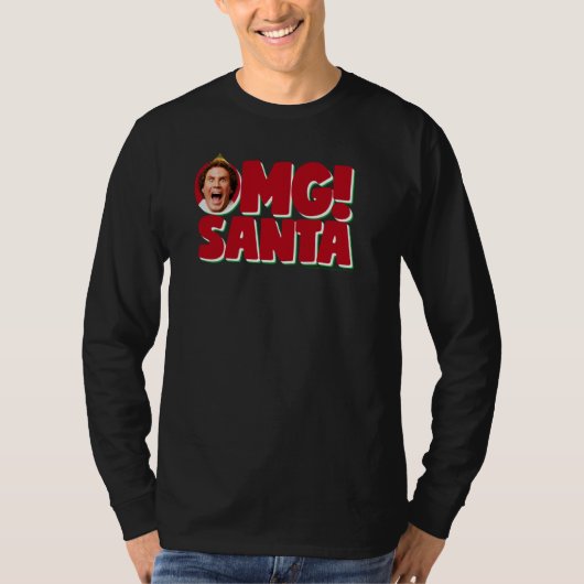 小妖精や小人バディOMGサンタ Tシャツ (正面)