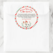 小妖精や小人パーソナライズされたホットチョコレート爆弾到着ギフト ラウンドシール (バッグ)