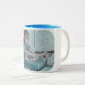 小妖精や小人ビデオゲーマーボスファイトファンタジーアートコーヒーマグ ツートーンマグカップ (正面右)