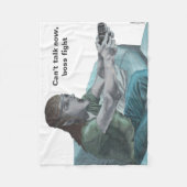 小妖精や小人ビデオゲーマーボスファイトファンタジーアートブランケット フリースブランケット (正面)