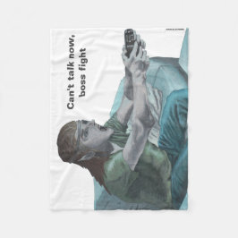 小妖精や小人ビデオゲーマーボスファイトファンタジーアートブランケット フリースブランケット