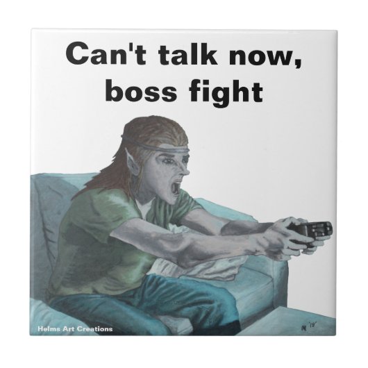 小妖精や小人ビデオ遊ゲーマーのファンタジータイル タイル (正面)