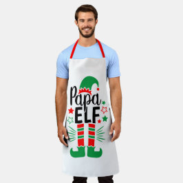 小妖精や小人ファミリーおもしろい |赤と緑のパパ小妖精や小人 エプロン