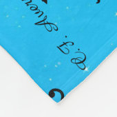 小妖精や小人フェアリーUnicornファンタジーMed黒い背景 フリースブランケット (角)