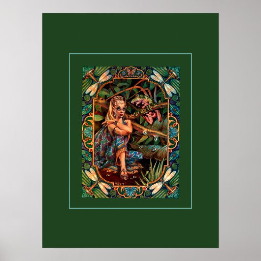 小妖精や小人プリンセスプリント ポスター (正面)