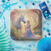 小妖精や小人プリンセス ペーパープレート (パーティー)