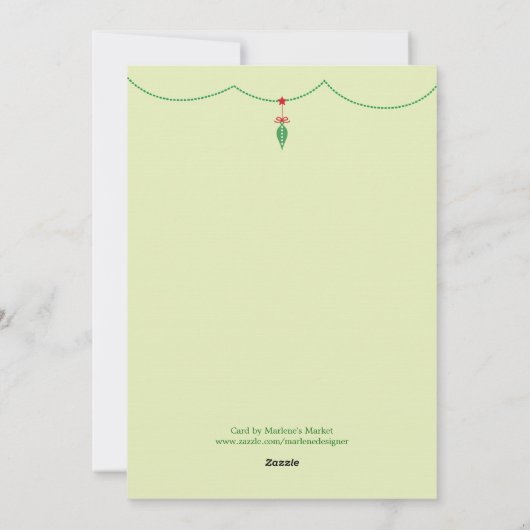 小妖精や小人ベビーの初めてのクリスマスの写真アナウンス シーズンカード (裏面)