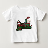 小妖精や小人ベビー初めてのクリスマスTシャツ&ギフト ベビーTシャツ (正面)