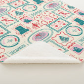 小妖精や小人ホリデーアイコンパターン シェルパブランケット (3/4)