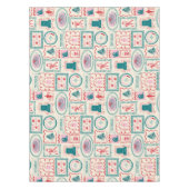 小妖精や小人ホリデーアイコンパターン テーブルクロス (正面)