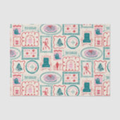 小妖精や小人ホリデーアイコンパターン 薄葉紙 (正面)