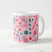 小妖精や小人ホリデーキャンディパターン ジャンボコーヒーマグカップ (正面右)