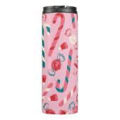 小妖精や小人ホリデーキャンディパターン タンブラー (裏面)