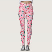 小妖精や小人ホリデーキャンディパターン レギンス (正面)