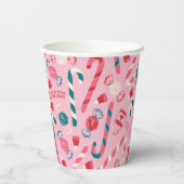 小妖精や小人ホリデーキャンディパターン 紙コップ (裏面)