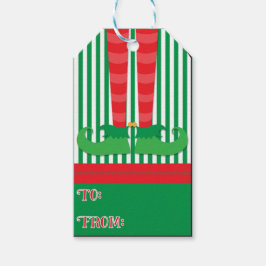 小妖精や小人ホリデーギフトラベル ギフトタグ