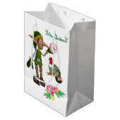 小妖精や小人ポッサムメリークリスマス抱き枕 ミディアムペーパーバッグ (正面アングル)