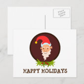 小妖精や小人ポートレートハッピーホリデイズポストカード シーズンポストカード (正面/裏面)
