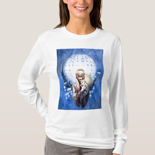 小妖精や小人マドンナ長袖ティー Tシャツ (正面)