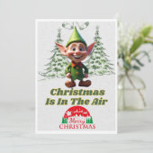 小妖精や小人メリークリスマスグリーティングカード シーズンカード (スタンド正面)