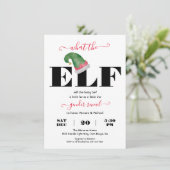 小妖精や小人モダン性が赤ちゃんシャワーを明らかにする内容 招待状 (スタンド正面)