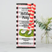 小妖精や小人レグお洒落ホリデークリスマス招待状 招待状 (スタンド正面)