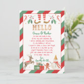 小妖精や小人レターのウェルカムレターからこんにちは 招待状 (スタンド正面)