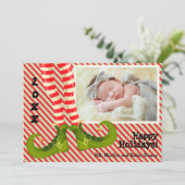 小妖精や小人レッグのクリスマスフォト シーズンカード (スタンド正面)