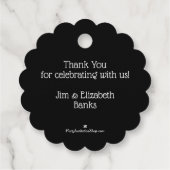 小妖精や小人レッグオンブラックとホワイトストライプズ フェイバータグ (裏面)