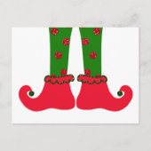小妖精や小人レッグクリスマスポストカード シーズンポストカード (正面)