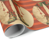 小妖精や小人レッグクリスマスラッピング紙 ラッピングペーパー (ロールコーナー)