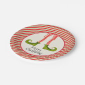 小妖精や小人レッグスクリスマスホリデー ペーパープレート (アングル)