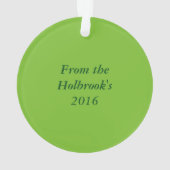 小妖精や小人レッグ、クリスマス、ユーカスタマイズオーナメント オーナメント (裏面)